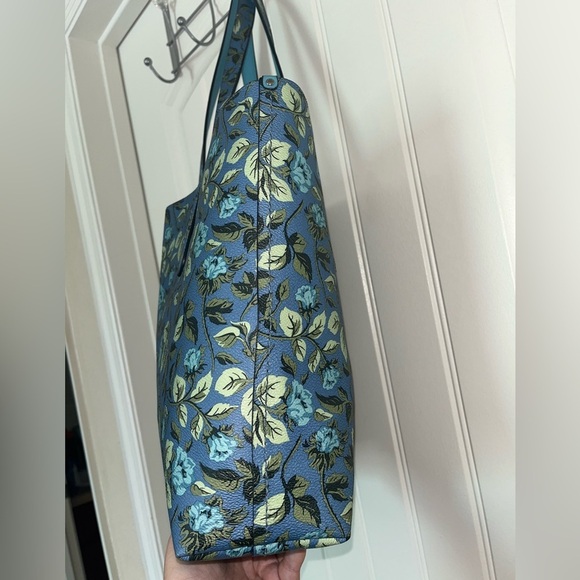 COACH Floral Print Coach Highline Tote Slate/Silver One Size - Picture 11 of 16